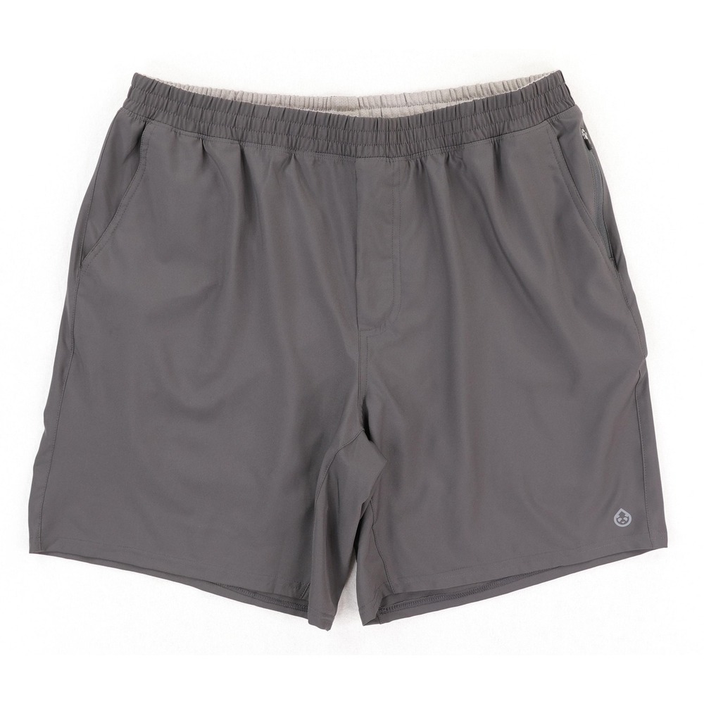 Tasc Recess 8" Shorts Mens XL Gray Lined Running Gym Quick Dry Stretch NWT